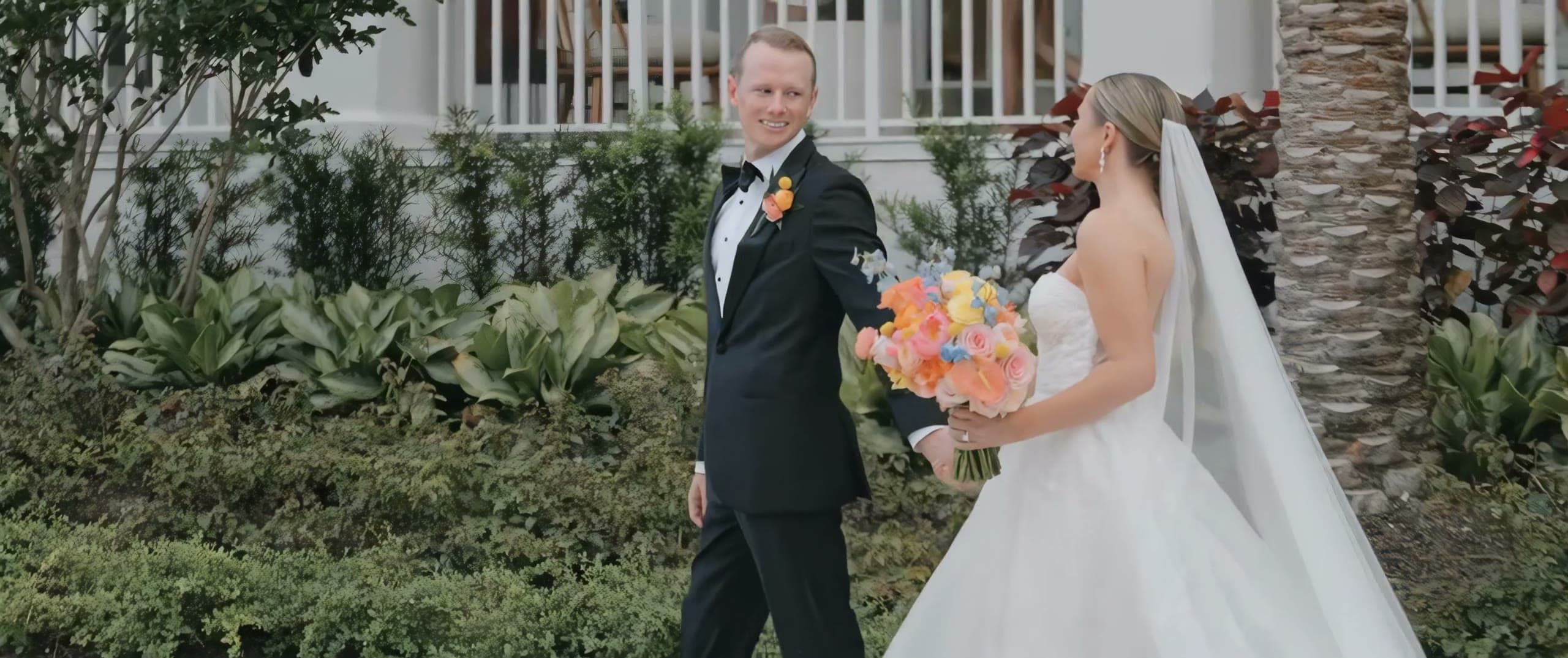 Bride and groom walking at LaPlaya Beach & Golf Resort, Naples · Labif Filmhouse wedding film